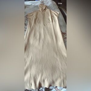 Adolfo Dominguez Cream Hooded Dress
